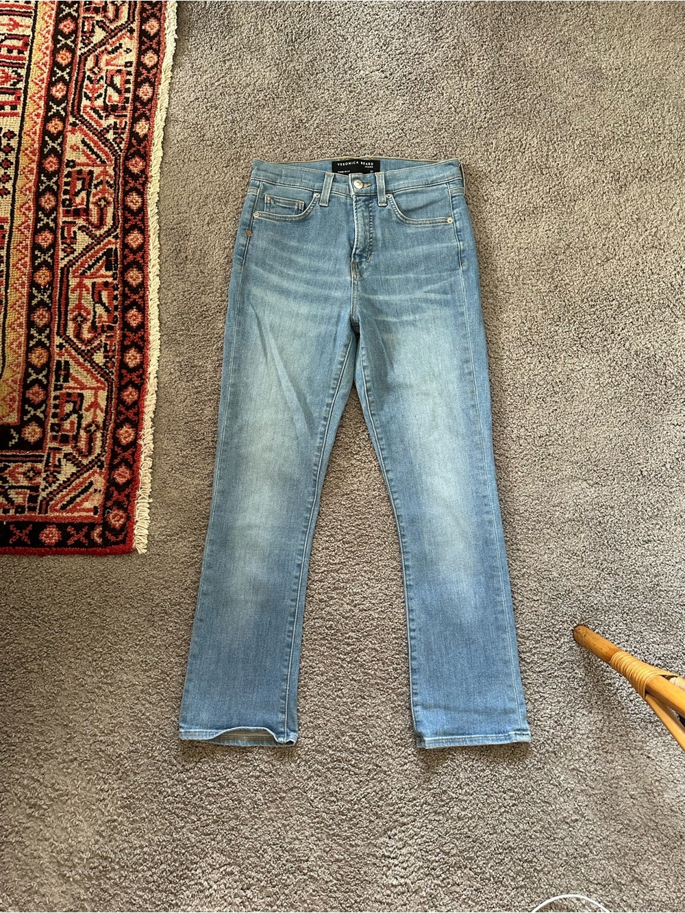 Veronica Beard Carly Kick Flare Crop Jeans